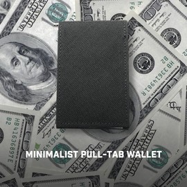 Holstery CashMaster | Compact Bifold Wallet with Pull-Tab Card Slots, Removable Money Clip | Slim Design, Durable Cordura Material