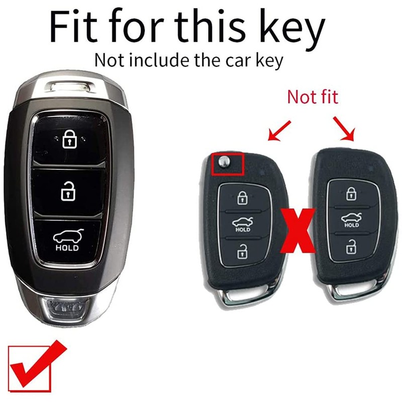 ontto Car Key Case Key Cover Fits Hyundai I30 IX35