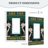 Spshian Fun Black Cat Are You Pooping Outlet Covers Single