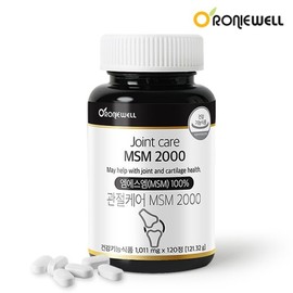 Roniwell 로니웰 관절케어 MSM 2000 1011.5mg 120정 2개월분 Roniwell Joint Care MSM 2000 1011.5mg 120 Tablets 2-Month Supply