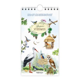 Trötsch Geburtstagskalender Unsere Vogelwelt: jahresunabhängiger immerwährender Wandkalender