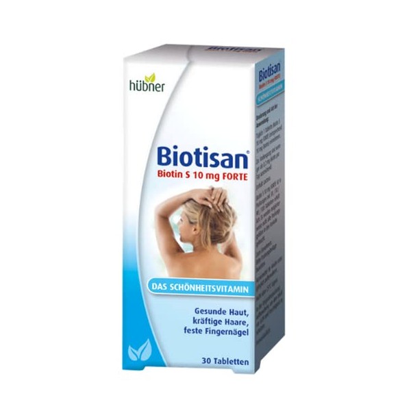 Hübner Biotisan Biotin S 10 mg FORTE | Medicines for Preventing a Biotin Deficiency | Biotin for Healthy Skin, Beautiful Hair & Solid Nails | Vegetarian and Gluten Free
