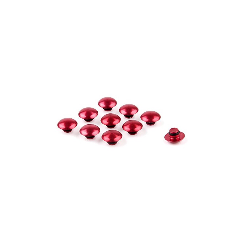 Topteng 10x M6 Red Protective Caps Screws Cover Hexagon Bolts