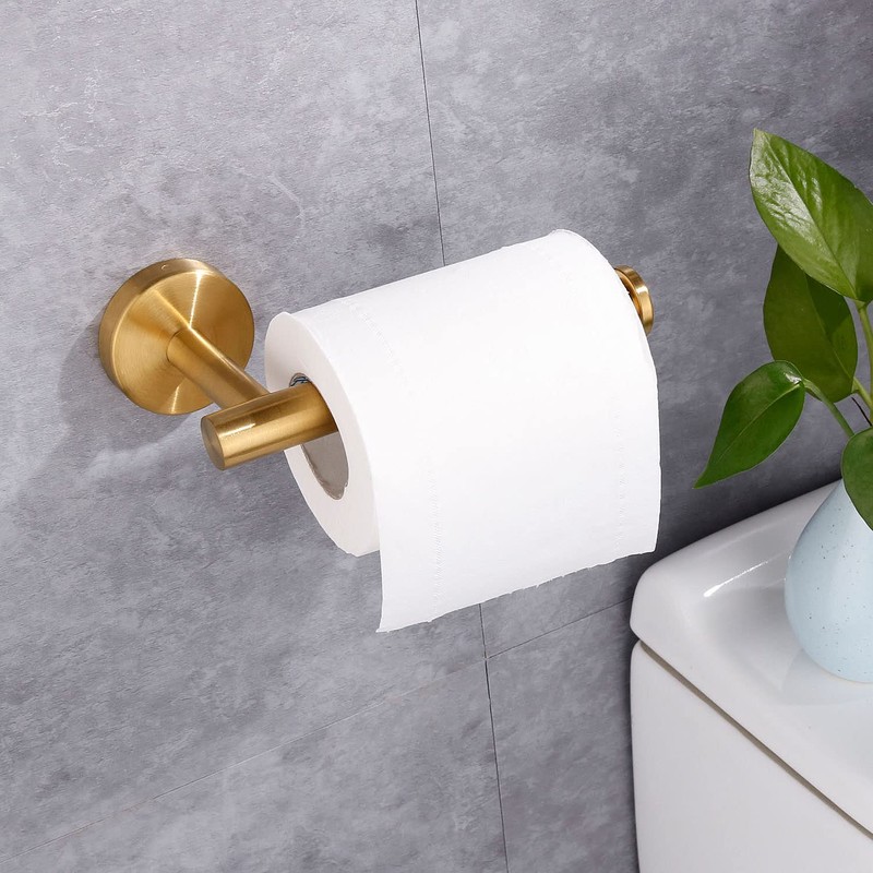 Hand Towel Holder Wall Mounted - Gold Towel Rail +
