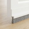 Detachable Fine Bristle Brush Draft Stopper for Entryways and Door Bottoms 1m Black Small 2ea