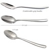 Soup Spoons Stainless Steel Set of 6 Heavy Duty Silverware