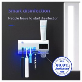 MagicTek UV Light Sterilizer Toothbrush Holder Cleaner & Automatic Toothpaste Dispenser