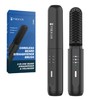 Beard Straightener for Men, Anti-Scald Cordless Heated Comb, Black