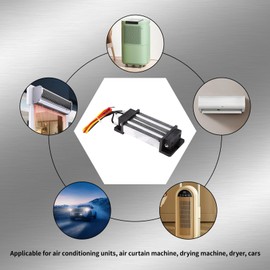 PTC Heater 200W Electric Insulated Ceramic Heater with DC 12V High Power PTC Heating 12v Heating Element for Air Conditioning Units, Drying Machines, and More