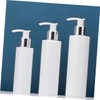 IWOWHERO 3pcs White Lotion Pump Bottles Refillable Travel Containers for