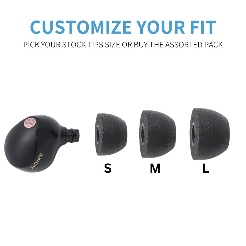 COMPLY TrueGrip Pro Memory Foam Tips for Sony True Wireless