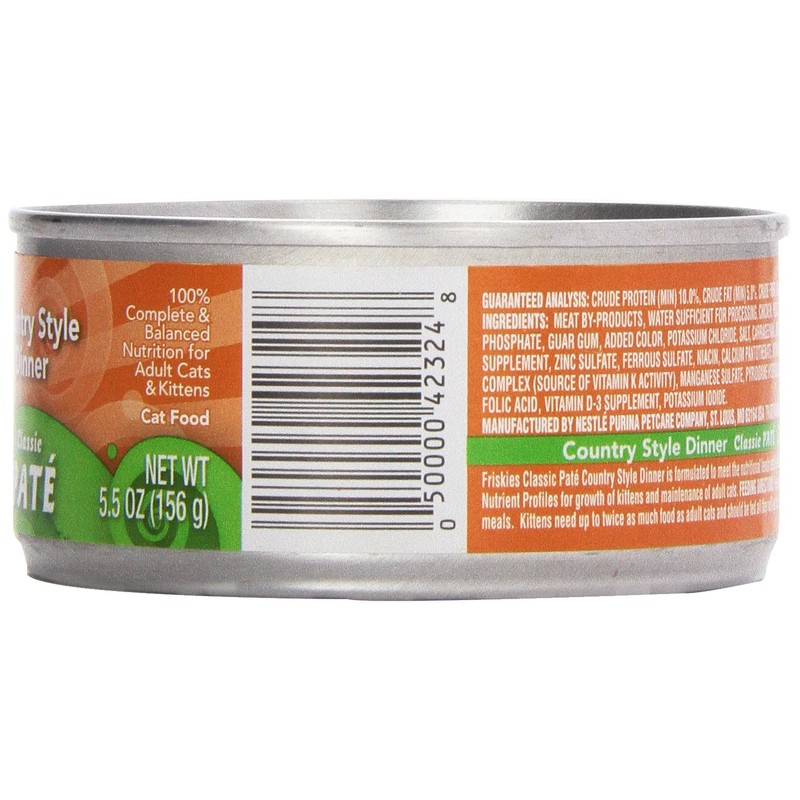 Friskies Cat Food Country Style Dinner, 5.5 oz