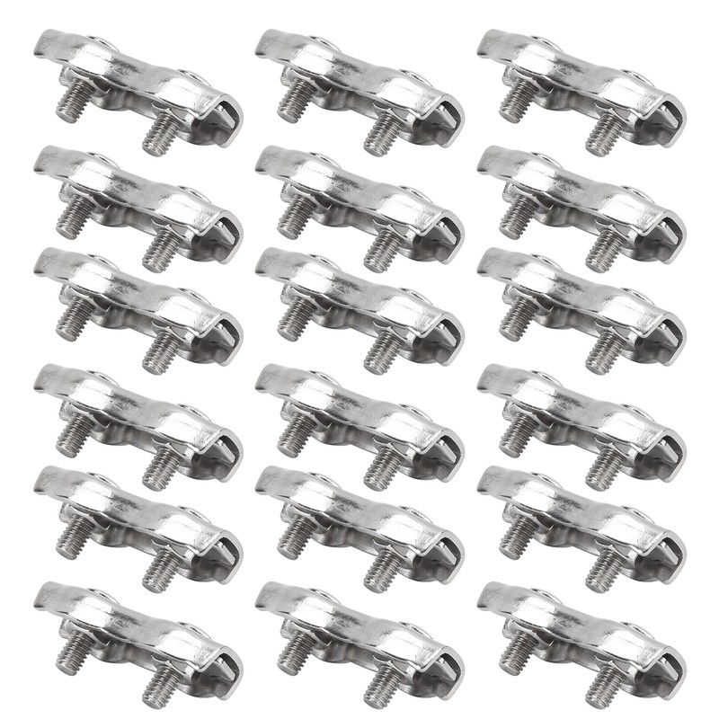 18pcs M2 Duplex Wire Rope Clip Cable Clamps Stainless Steel