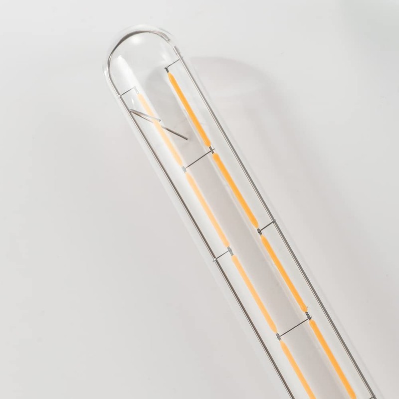 Leools T10 Led Long Bulbs 8W,E26 Dimmable Tubular Bulb,Equivalent 75