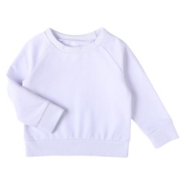 DEFAHN Toddler Baby Pullover Sweatshirt,Long Sleeve Infant Boy Girl Crewneck Active Tshirts 9-12 Month,White