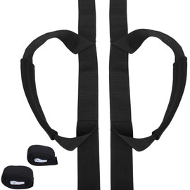 Rubonarie Carrying Belt, Back, Move and Transport, Belt Sling, Carry, Left and Right 2 (Black)