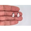 Snowman Earrings 925 Sterling Silver Christmas