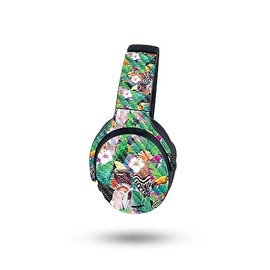 MightySkins Carbon Fiber Skin Compatible with Skullcandy Crusher ANC 2 - Tropical Paradise | Protective, Durable Textured Carbon Fiber Finish | Easy to Apply