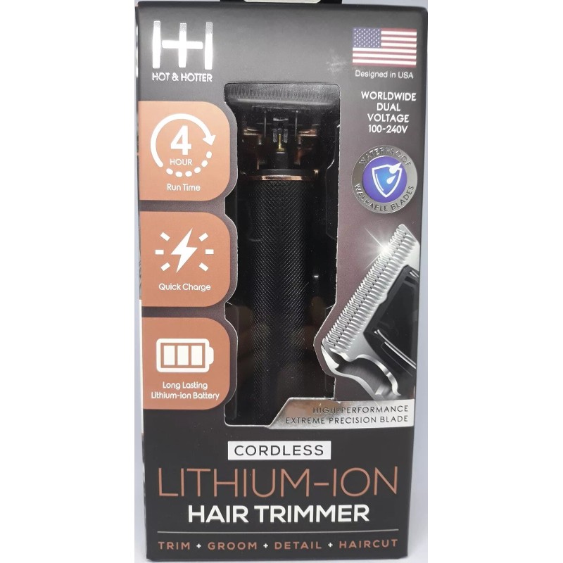 HOT & HOTTER Cordless Lithium-Ion Hair Trimmer