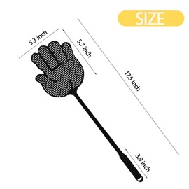 Palm Fly Swatter Hand-Shaped Heavy Duty Matamoscas for Indoors Cute Grippy Bug & Wasp Killer (Heavy Duty, 3)