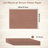 100 Sheets Brown Tissue Paper Artdly 14 x 20 Inches
