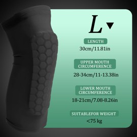 UTXN Shindefender Shin Guards, Shin Defender, Shin Guards, Shin Protectors for Skiing, Compression Sleeve with Honeycomb Pads Shin Defender for Kids and Aldult (L)