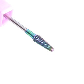 MZCMSL Rainbow Carbide Nail Drill Bit 3/32 Shank Rotary Nail File For Electric Nail Drill Machine Nail Tool,Medium Grit