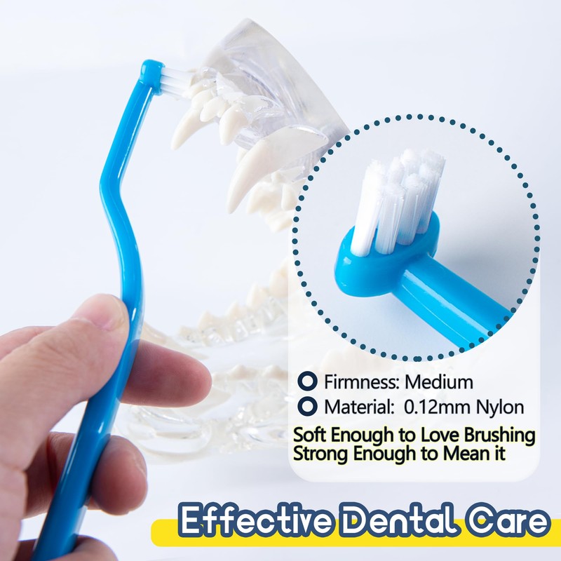 MoonyMars Small Dog Toothbrush, Cat & Puppy Tooth Brushing Kit,