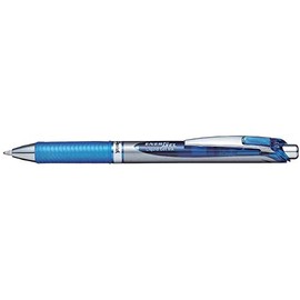 Pentel Liquids Rollerball Pens with Ink Gel Energel BL80 Pte 1 mm Drawing 0.4 Blue Pack of 12