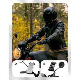 ROCKBROS Motorcycle Phone Mount Holder with Security Lock, Shockproof, Adjustable for 4.7'-6.8' Phones