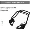 PSLER Rear Luggage Rack for Grom MSX125 2016-2020, Motorcycle Iron