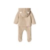 Vertbaudet 3 Piece Foam Dot Baby Set, beige heather