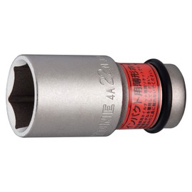 Tone 4A-22N Impact Thin Foil Nut Socket 0.5 inch (12.7 mm) (1/2 inch) Red 2 Side Width 0.9 inch (22 mm)