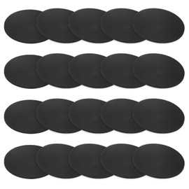 M METERXITY 20-Pack Rubber Solid Discs Washers, 60mm OD x 3mm Thickness Anti-Vibration Noise-Reducing Rubber Spacer Pads Gasket Bushings for HVAC/Washing Machines/Furniture/DIY Gasket Craft