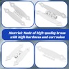 Waziaqoc 2Pcs H Cabinet Hinge, White Offset Hinge Hammercraft Flush