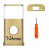 Welcome Video Doorbell Cover (Ring 2nd Generation Compatible) (Brass)