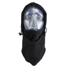 SEIRUS Hoodz Face Mask, L/XL, BLACK