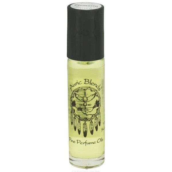 Auric Blends - Fine Perfume Oil Roll On Plumeria - 0.33 oz.