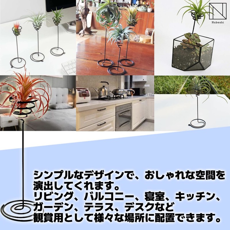 NABESHI Air Plant Folder, Air Plants, Stand, Air Plants, House