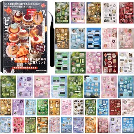 700Pcs Cute Scrapbook Stickers Travel Laser Sticker Book for Adult Kawaii Korean Stickers for Journaling Aesthetic Kpop Photocard Glitter Sticker Toploader Decor for DIY Card Art Crafts 45 Page Secret
