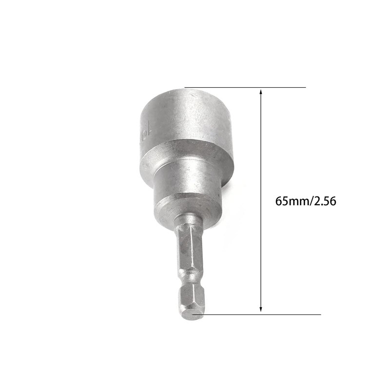 TOP-VIGOR 2Pcs 19mm Nut Setter Driver Drill Bit Set, 1/4