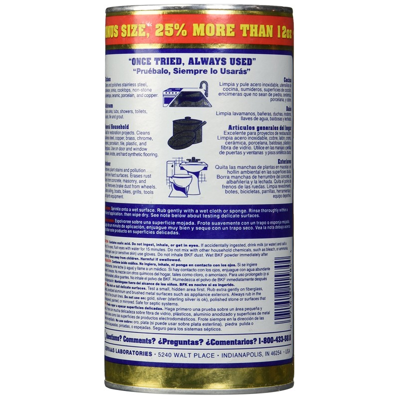 Bar Keepers Friend® Cleanser & Polish: 15 OZ