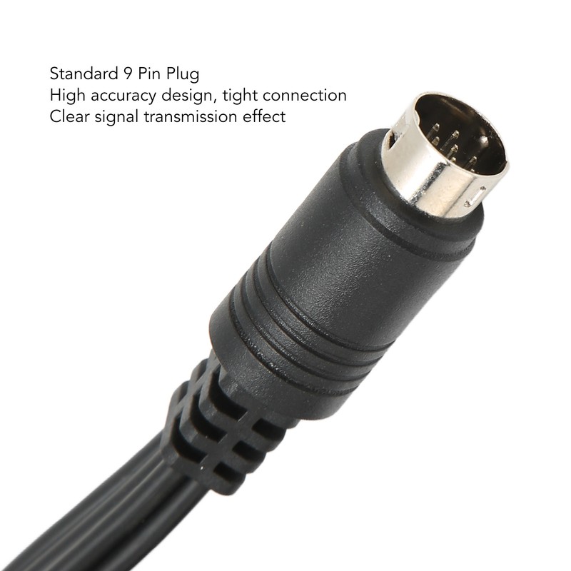 Mini DIN to 6 RCA Cable 9 Pin Clear Signal