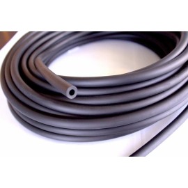 SantopSeal Rubber Corporation Chemical Resistant Santoprene 64A Black Rubber Tubing, 3/16" ID X 3/8" OD–50 ft