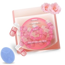 ASHINGNII Mini Makeup Remover Cleansing Oil – Travel-Size for All Skin Types, Quick-Rinsing & Non-Greasy for Waterproof Portable Makeup (1, Rose)