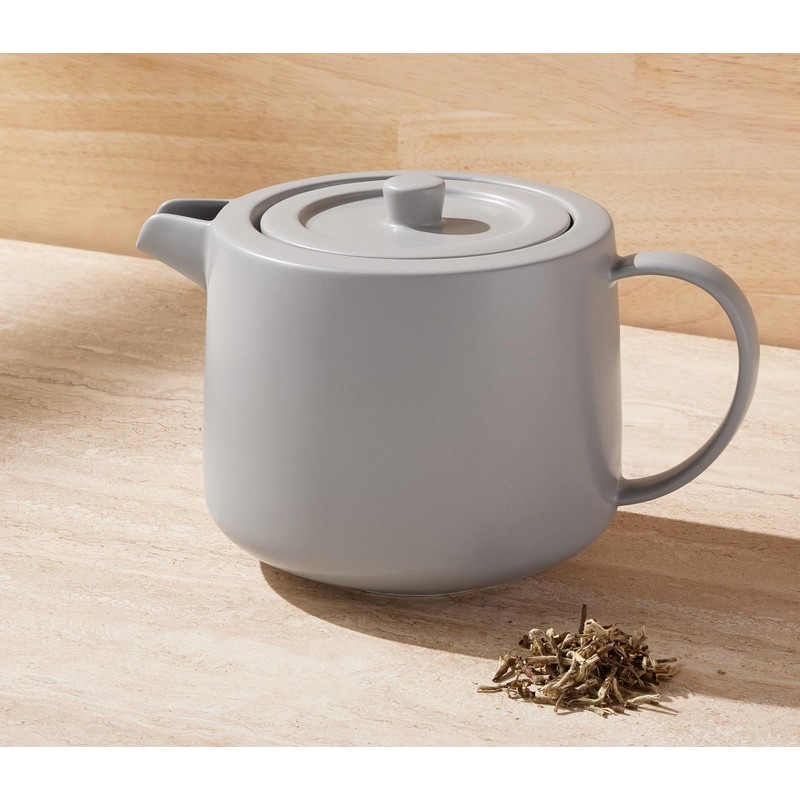 Maxwell & Williams Cafe Life Teapot with Infuser 1L Grey