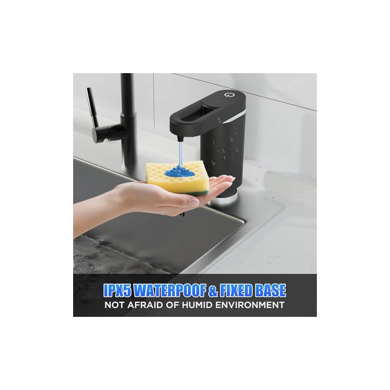 Automatic Dish Soap Dispenser for Kitchen Sink, Touch-Free Electric Sink