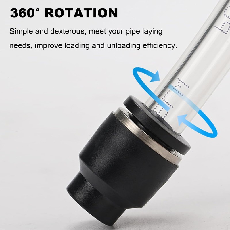 10PCS 1/4 OD Pneumatic Cap Style Plug Fitting, Push-to-Connect Air