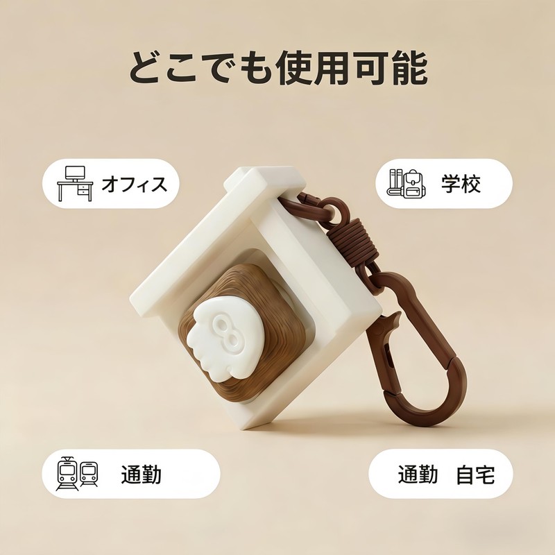 深海くろべこ キーボードフィジェットトイ フィジェットクリッカー 可愛い ボタンクリッカー ストレス解消グッズ キーホルダー 無限プチプチ 手遊び 落ち着く