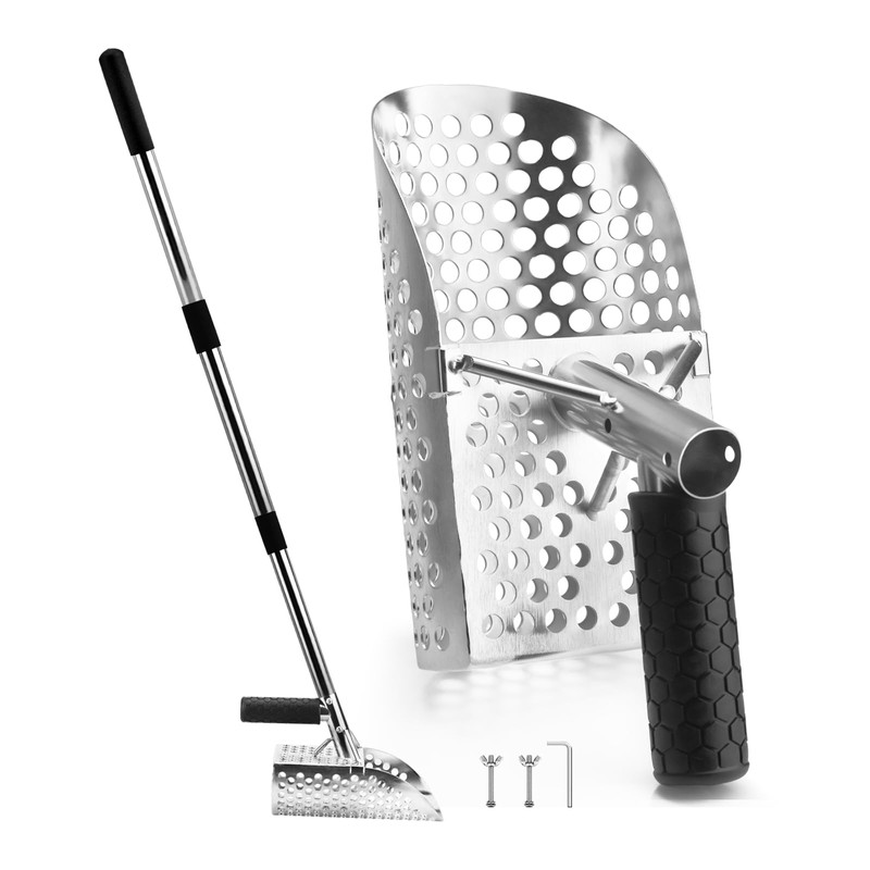 Sand Scoop for Metal Detecting, Stainless Steel Metal Detector Scoop,